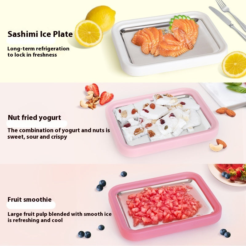 Children's Handmade DIY Fried Ice Machine Household Small Fried Yogurt Machine